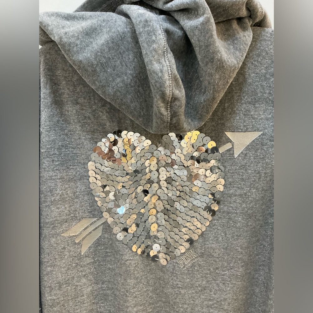 Pink VS Bling  Zip-Up Hoodie & Shirt - Rare Find! - Picture 4 of 8